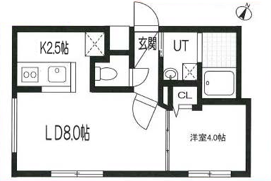 Bタイプの間取り